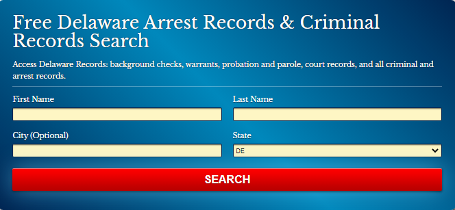 Delaware arrest records