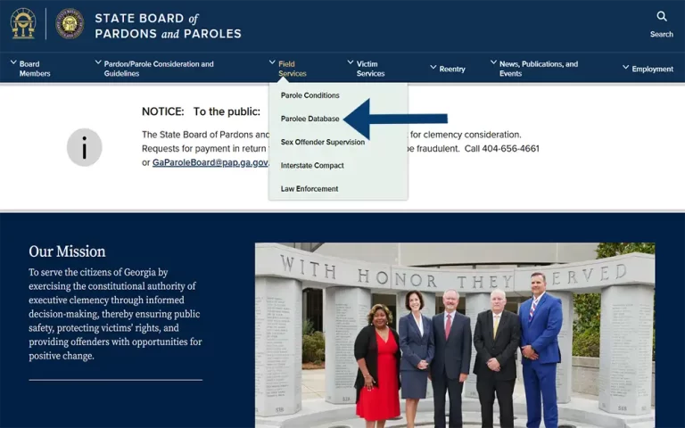 Georgia Parole Database
