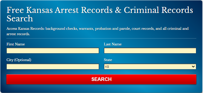 Kansas Arrests Records