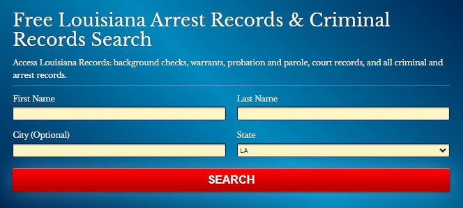 Louisiana Arrests Records