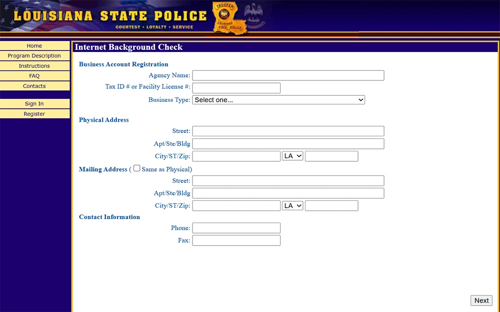 Louisiana-State-Police-Internet-Background-Check