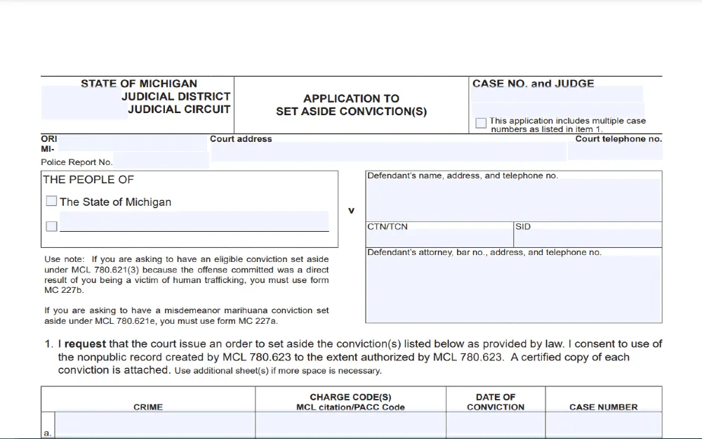 Michigan-Application-To-Set-Aside-Conviction-Form