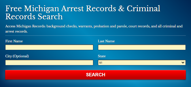 Michigan Arrests Records