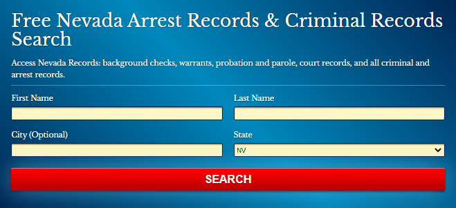 Nevada Arrests Records