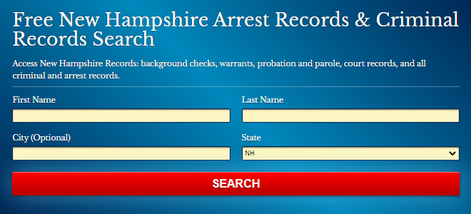 New Hampshire Arrest Records