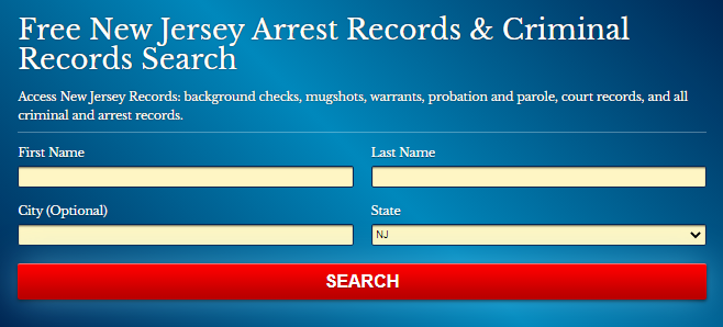 New Jersey Arrest Records