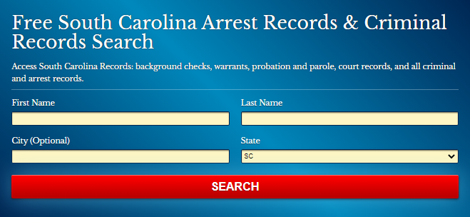 South Carolina arrest records