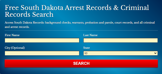 South Dakota Arrest Records