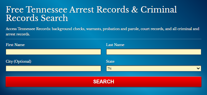 Tennessee Arrest Records