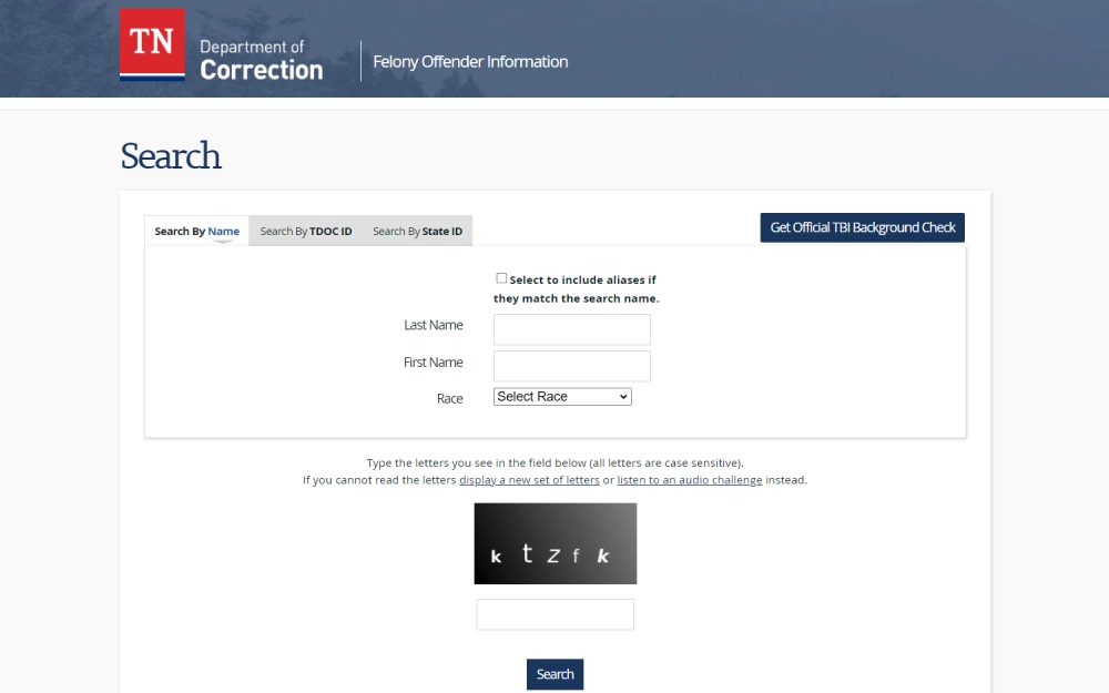 Tennessee-Department-Of-Correction-Offender-Search