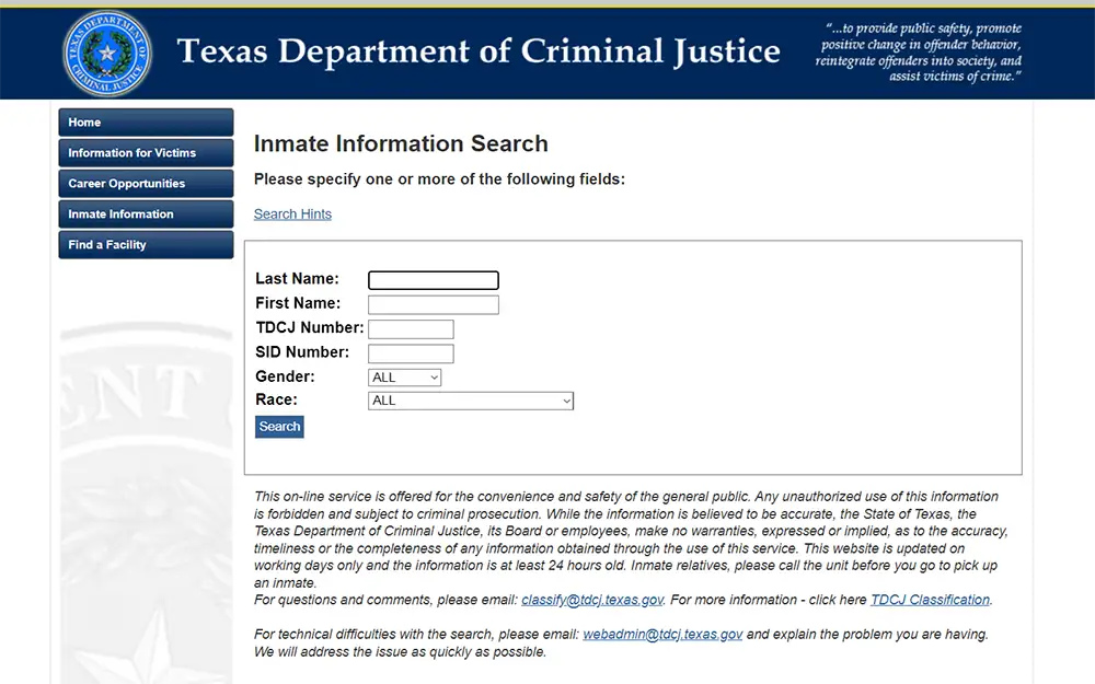 Texas-Inmate-Search