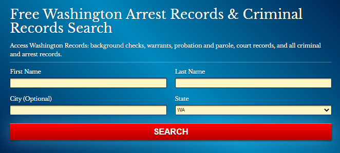 Washington Arrest Records